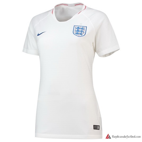Camiseta Seleccion Inglaterra Mujer Primera equipación 2018 Blanco